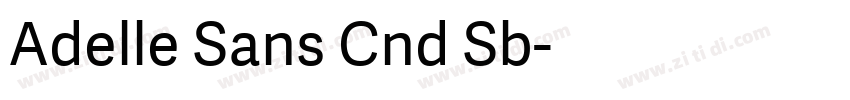 Adelle Sans Cnd Sb字体转换